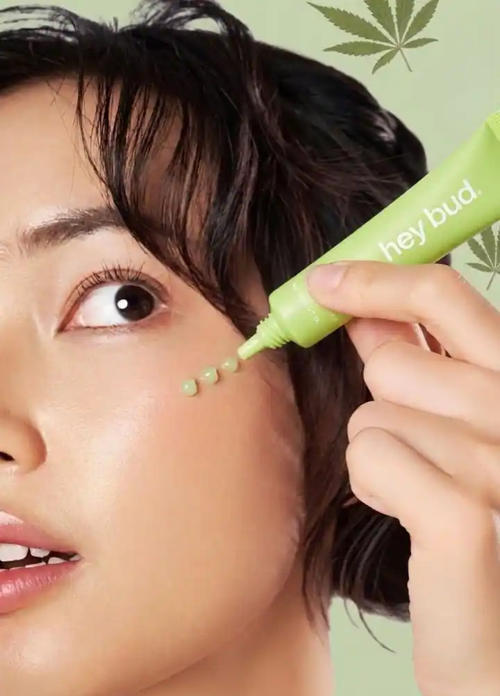 Outdoor skincare campaign concept with model