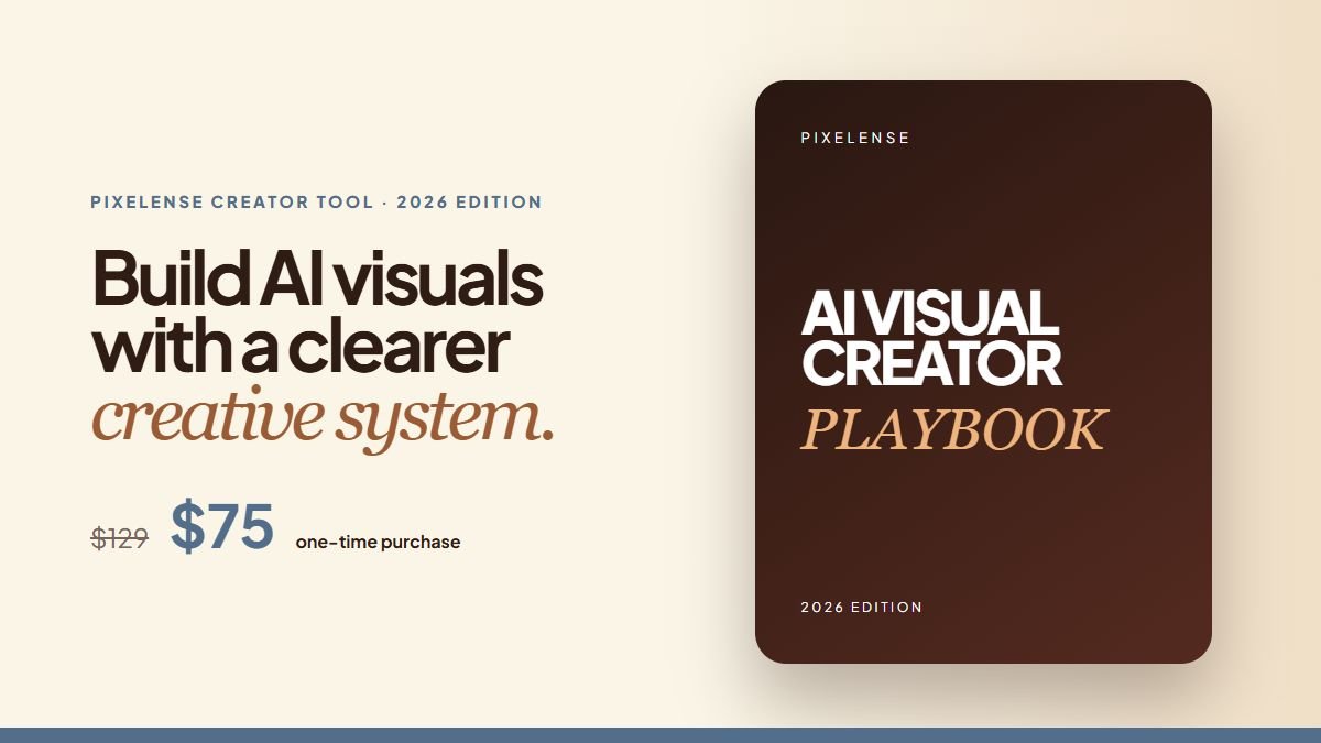 Pixelense AI Visual Creator Playbook 2026 Edition